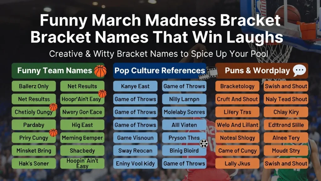 Clever March Madness Bracket Names