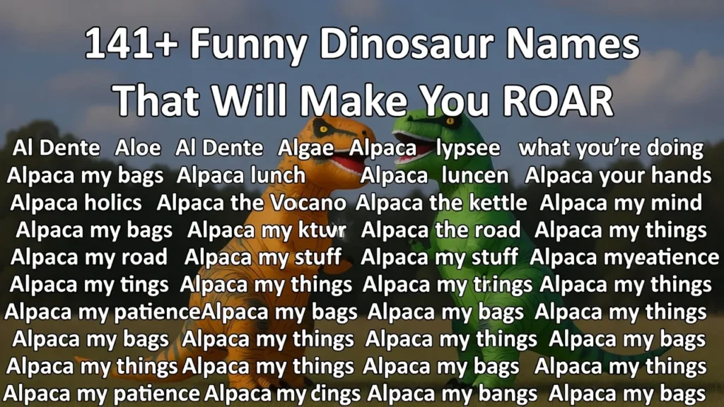 Cute and Funny Baby Dinosaur Names