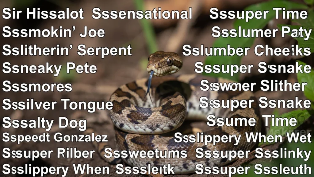 Cute and Funny Snake Names