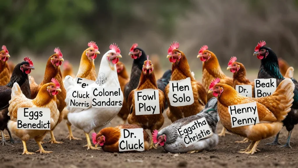 Famous Character-Inspired Chicken Names