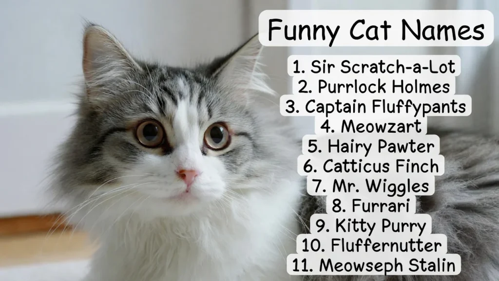 Funny Cat Names That Will Make Everyone Laugh 😹
