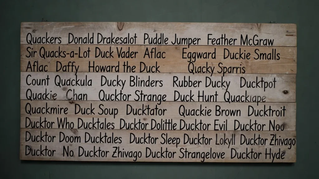 Food-Inspired Funny Duck Names