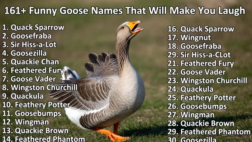 Food-Inspired Funny Goose Names
