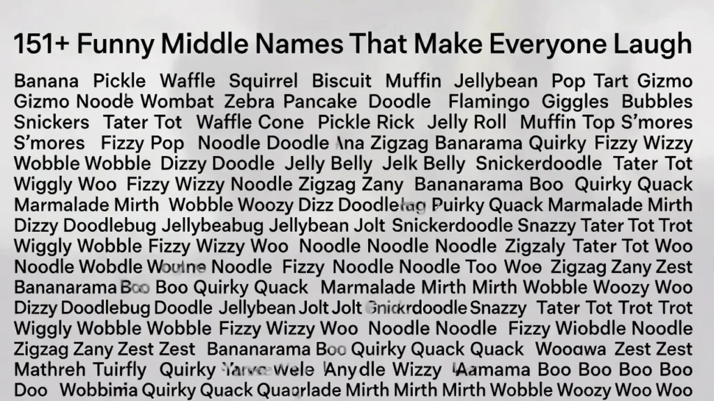Food-Inspired Funny Names