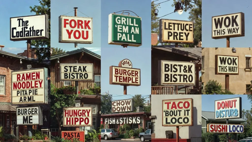 Funny Fast Food Restaurant Names