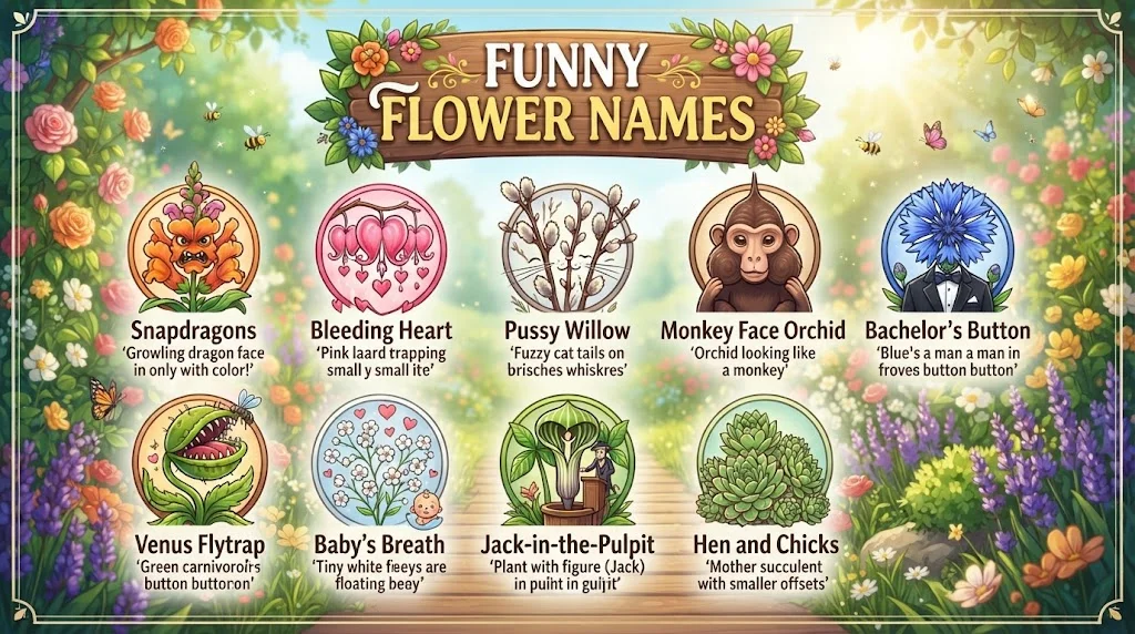 Funny Flower Names