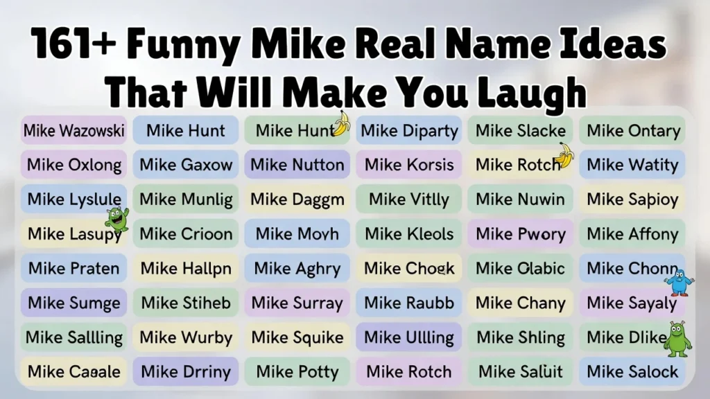 Funny Mike Real Names for Gamers