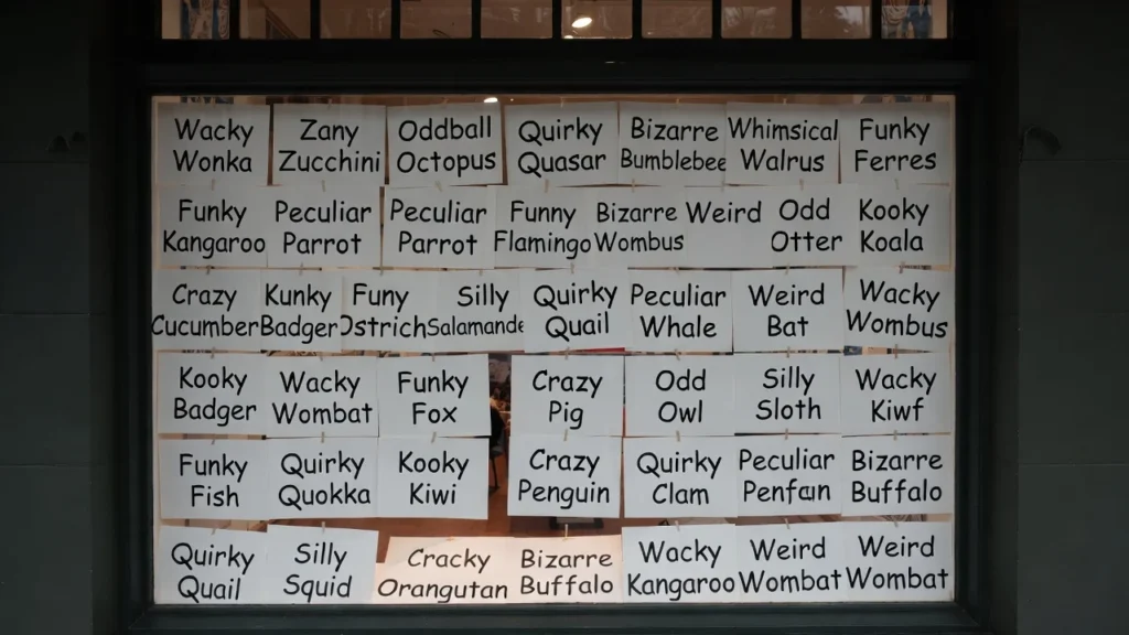 Funny Strange Names for Office Nicknames