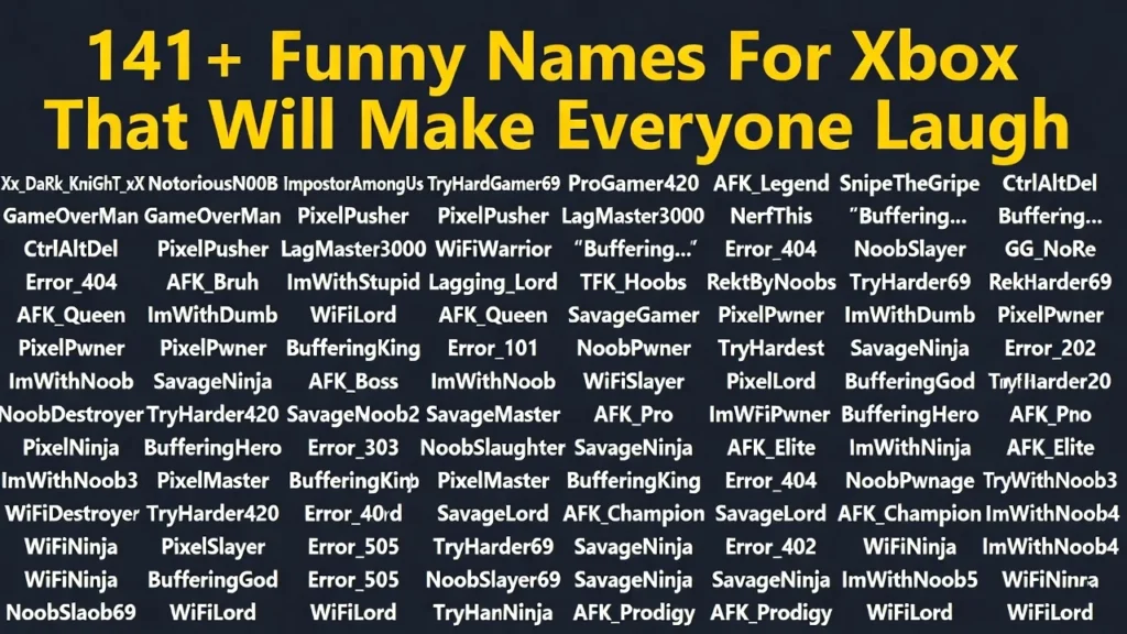 Funny Xbox Names Inspired by Animals 🐶😂