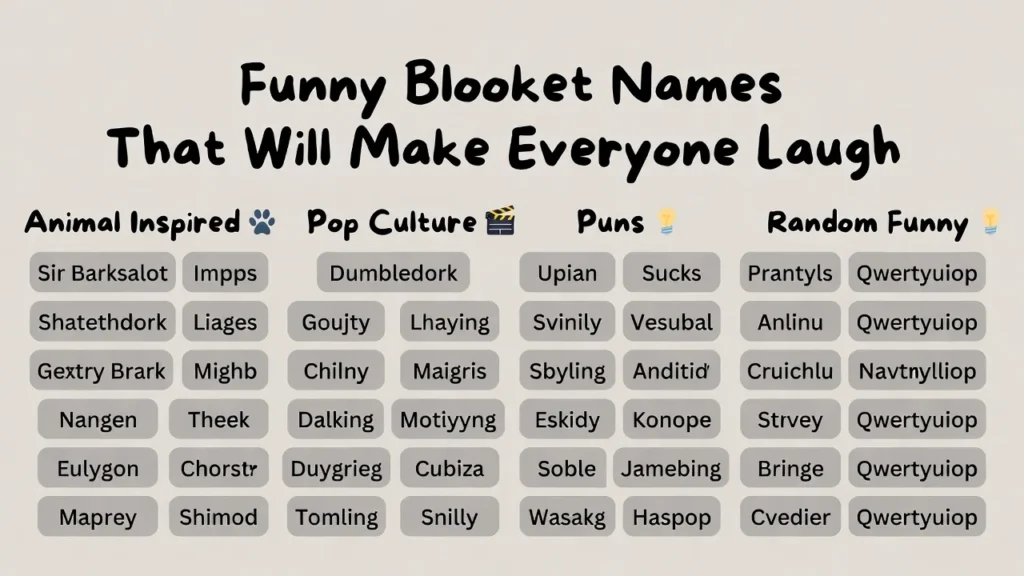 Goofy Blooket Names That Make Everyone Laugh