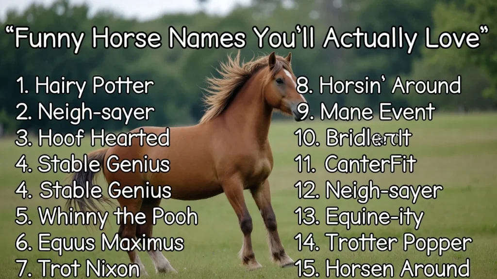 Majestic but Silly Horse Names
