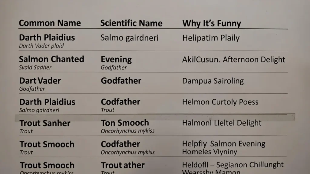 Pun-Based Fish Names
