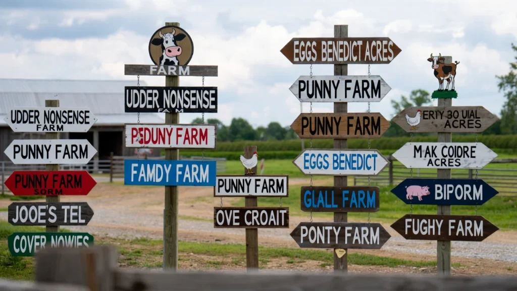 Pun-Based Funny Farm Names
