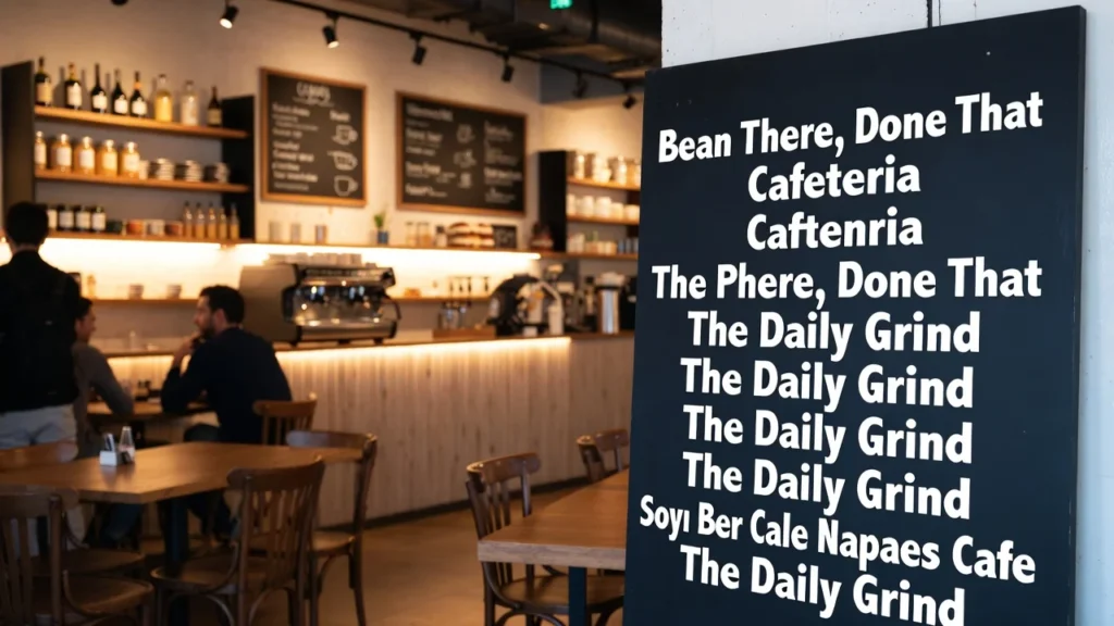 Retro Funny Cafe Names