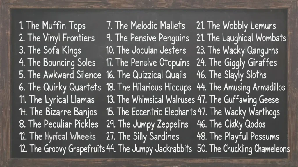 Ridiculous Rock Band Name Ideas