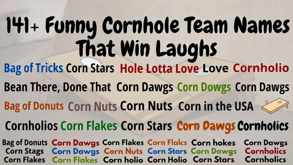 Silly and Goofy Cornhole Team Names That Make Everyone Laugh