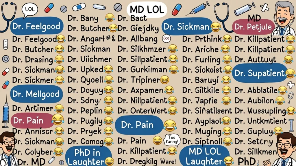 Silly and Over-the-Top Doctor Names