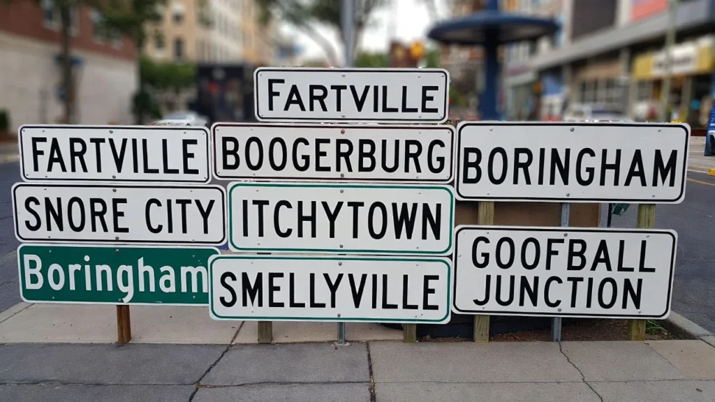 Weird But Realistic Funny City Names