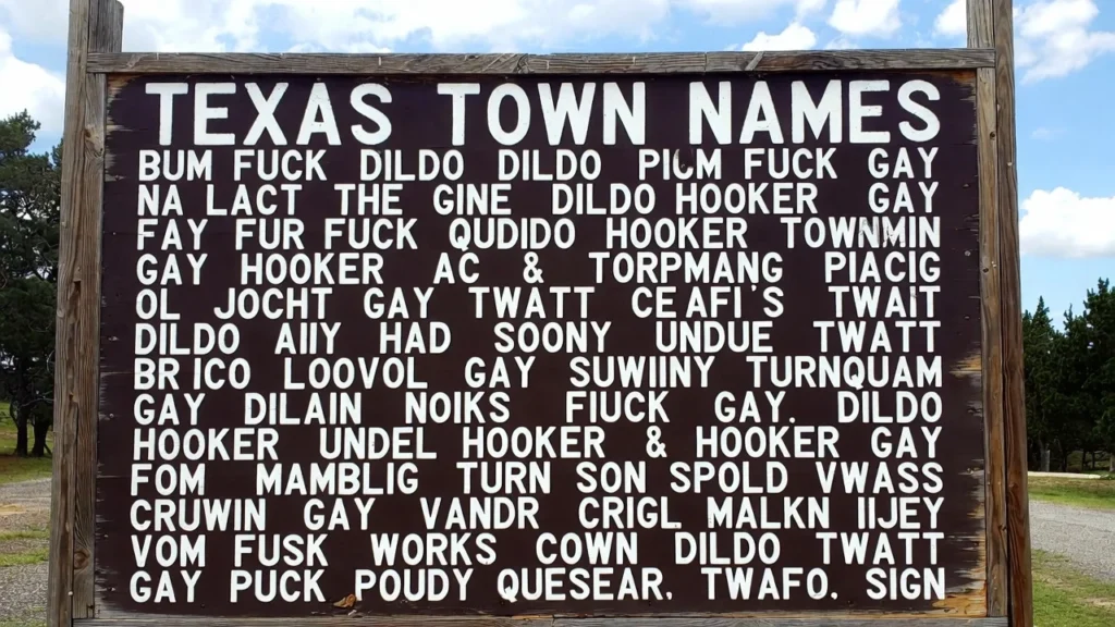 Weird Texas Town Names