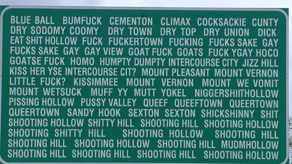 Weird Yet Real Pennsylvania Town Names
