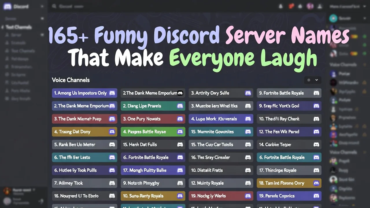 165+Funny Discord Server Names That Make Everyone Laugh - hahahanames