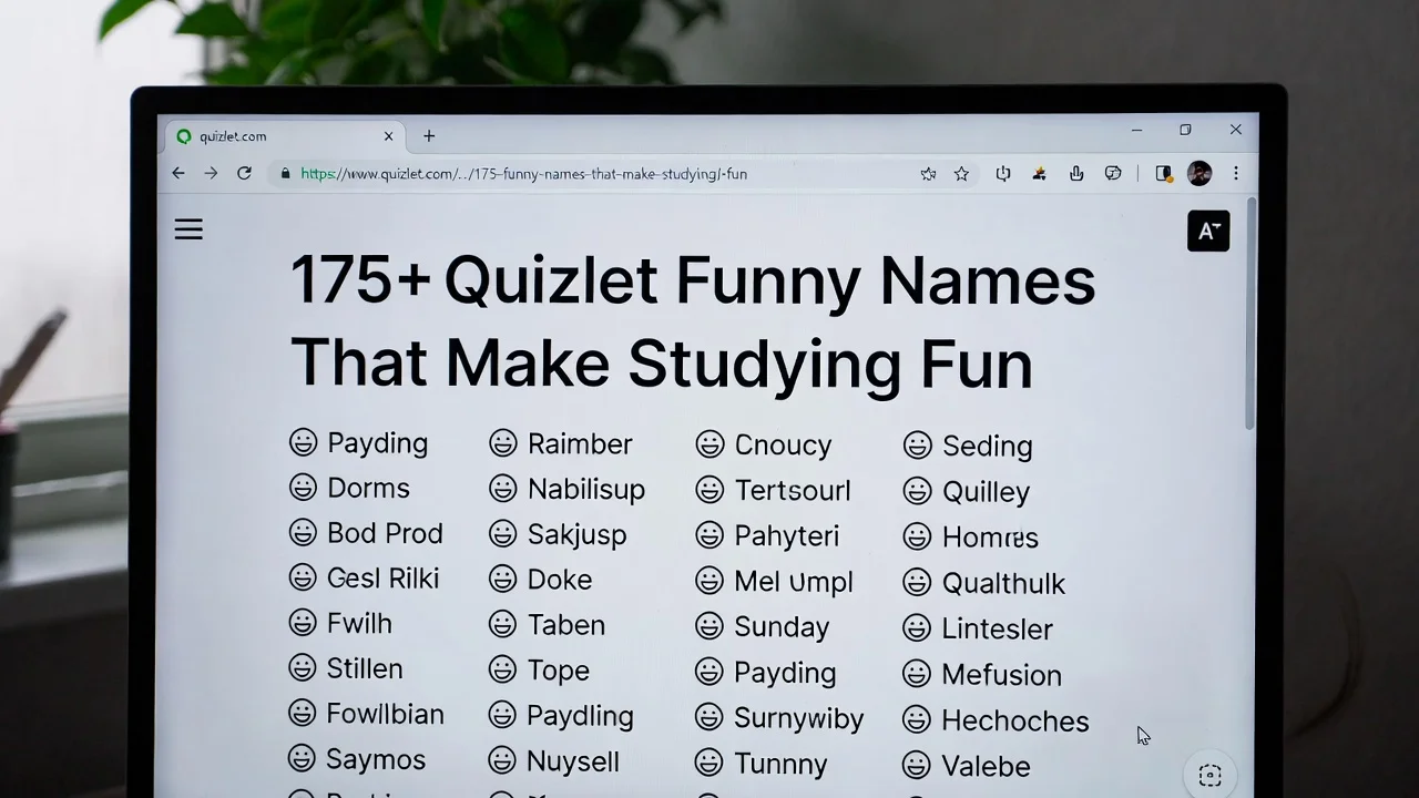 175+Quizlet Funny Names That Make Studying Fun - hahahanames