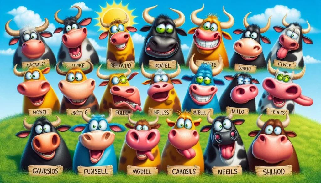 Barnyard Jokers With Big Bull Energy