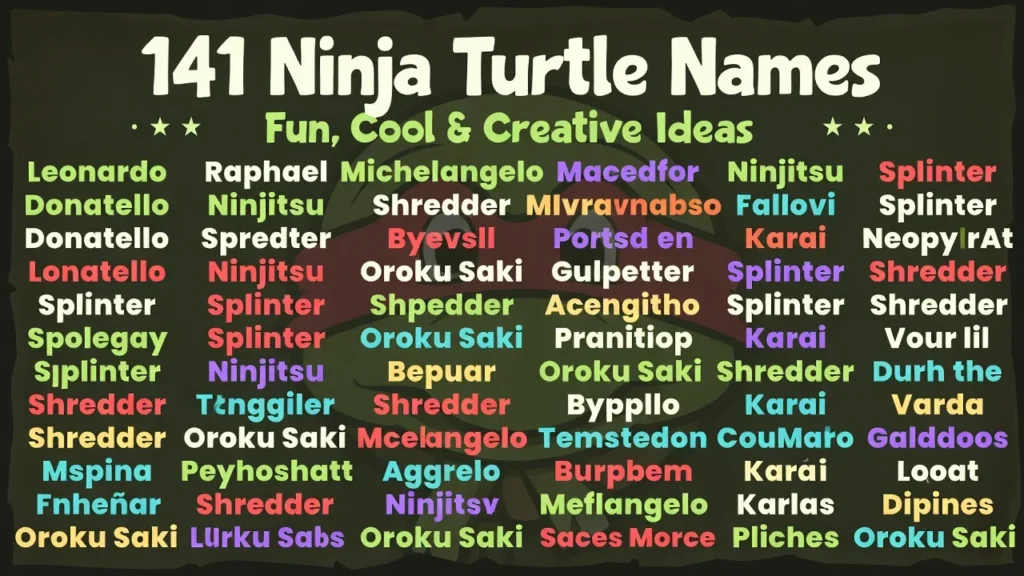 Cute Ninja Turtle Names