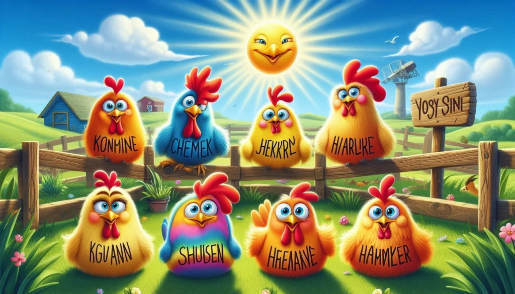 Funny Chicken Names for Loud Birds