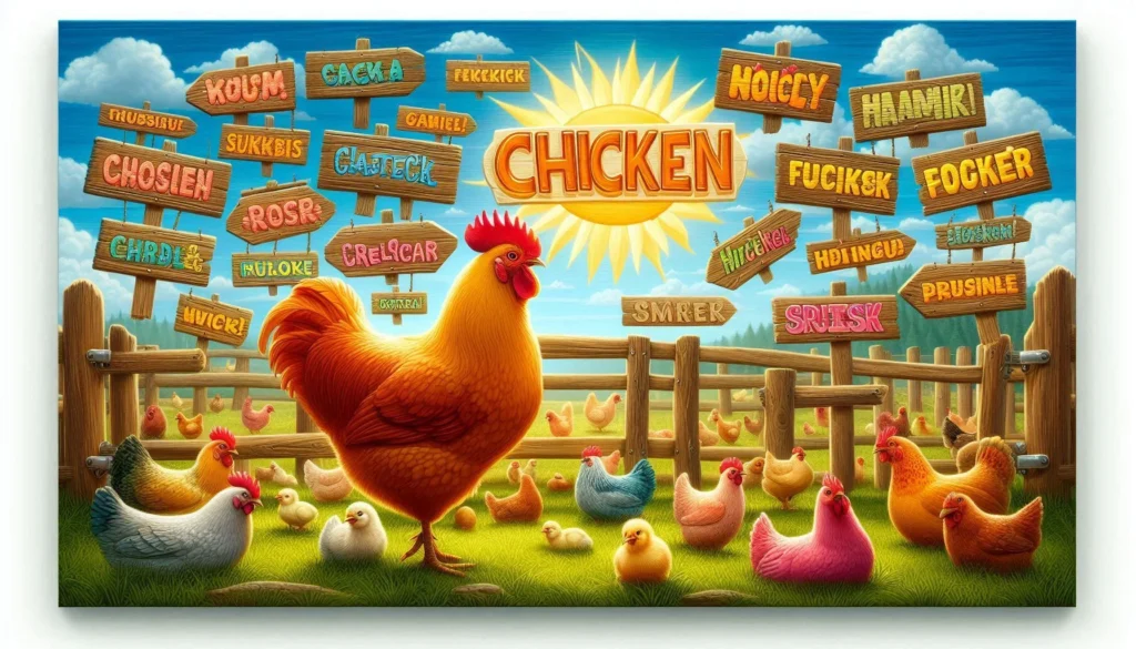 Funny Chicken Names Inspired by Food