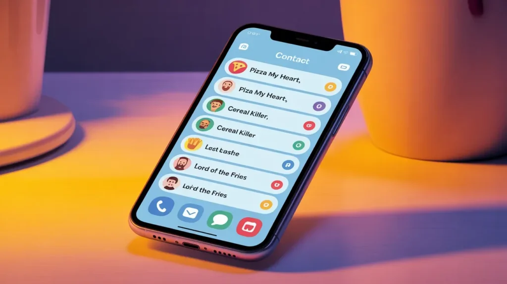 Funny Contact Names for Family