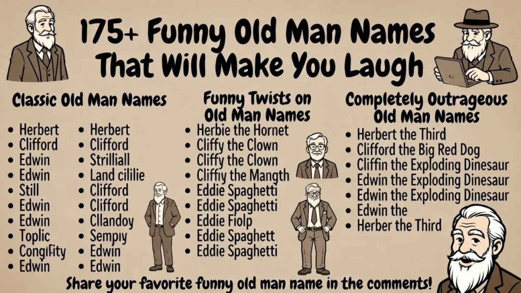 Lazy Old Man Names