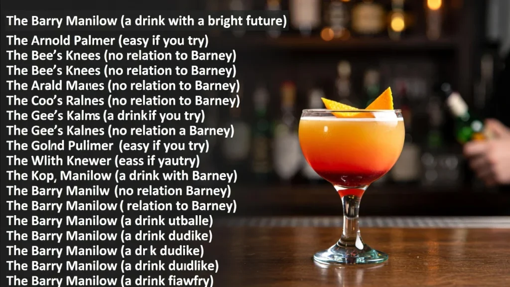 Movie & TV Inspired Cocktail Names