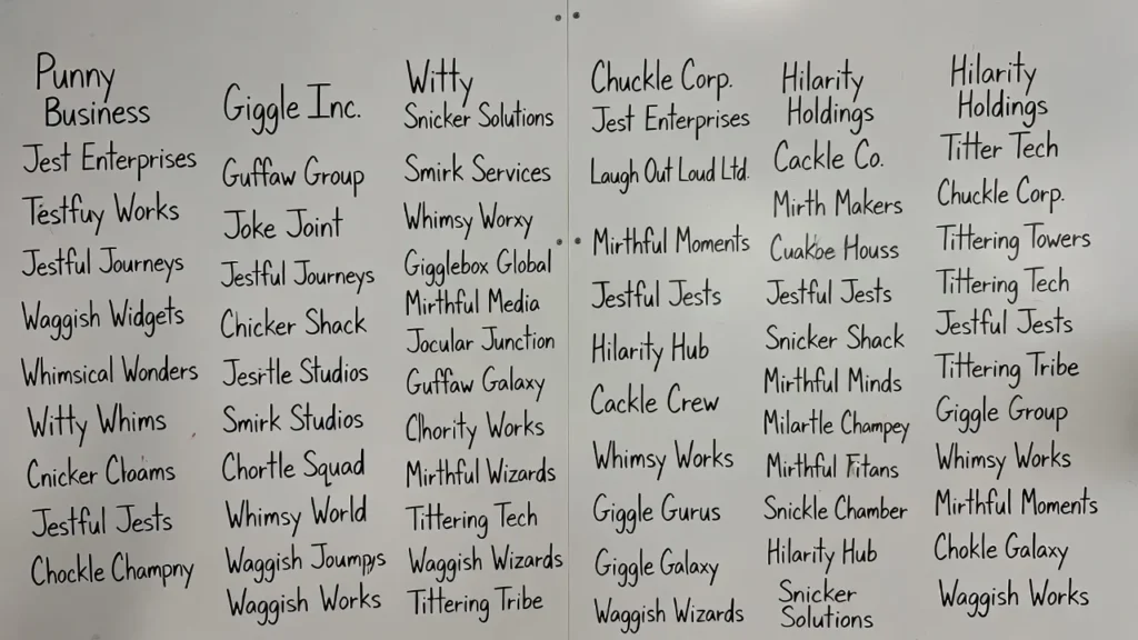 Pun-Based Company Names