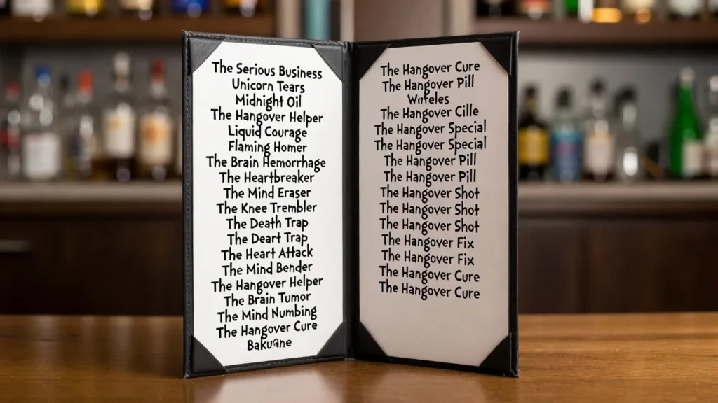 Silly and Random Cocktail Names