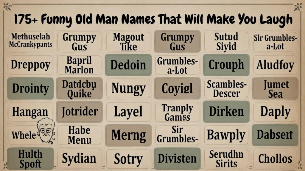 Silly Old Man Names