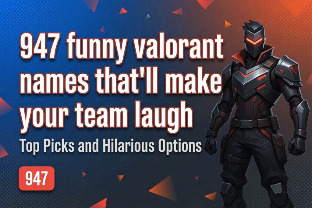 Silly Funny Valorant Names That Make You Laugh Instantly