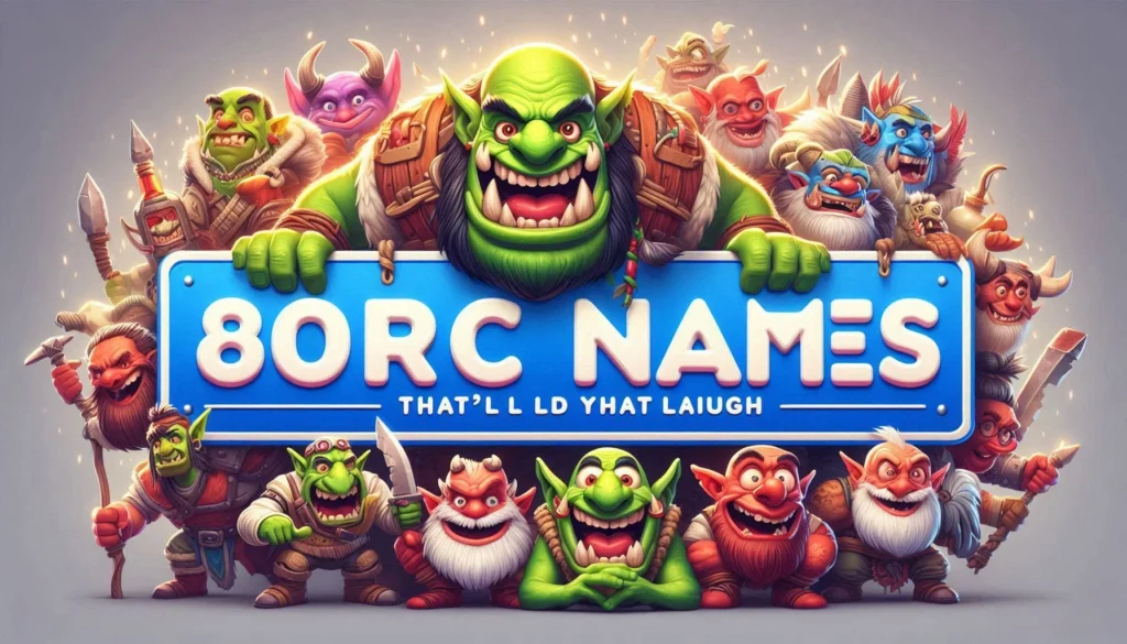 😂 Silly Orc Names That Make You Laugh Instantly
