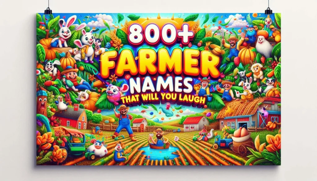 🚜 Tractor Trouble Farmer Names 
