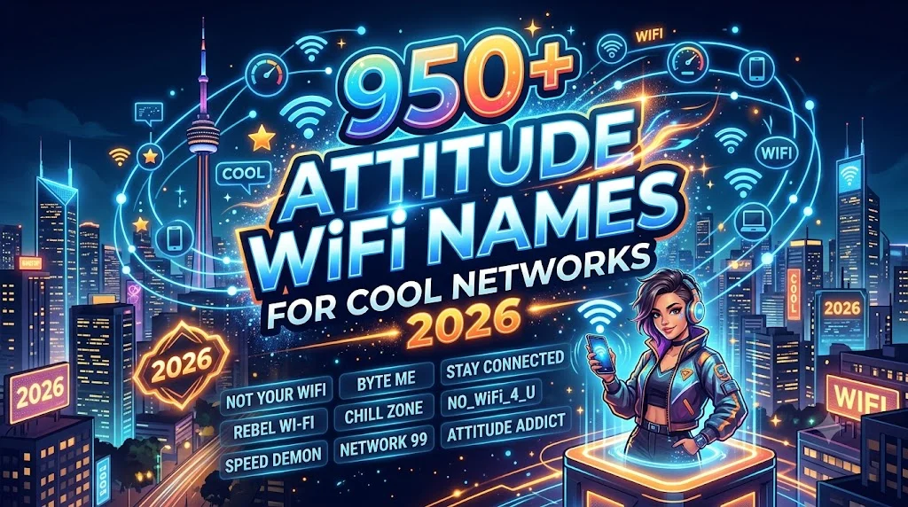 😎 Cool Wifi Names with Attitude Vibes