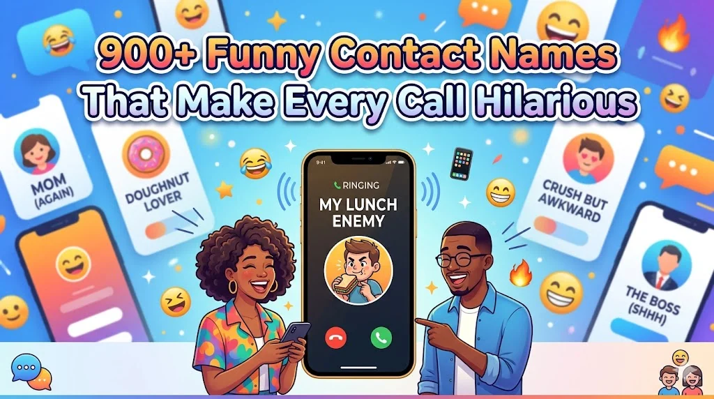 Cute & Fuzzy Funny Contact Names for Family