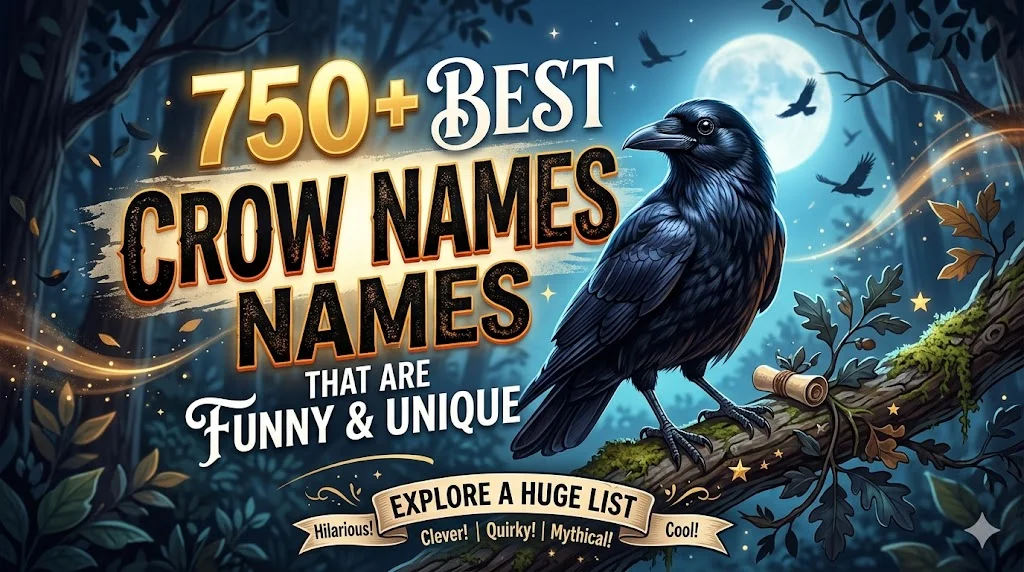 🖤 Cute Crow Names That Melt Your Heart