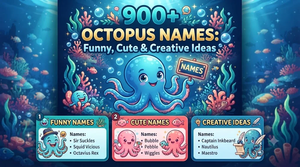🐙 Cute Octopus Names That Melt Your Heart