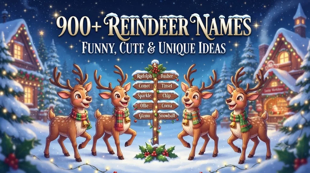 🦉 Cute Reindeer Names That Melt Your Heart