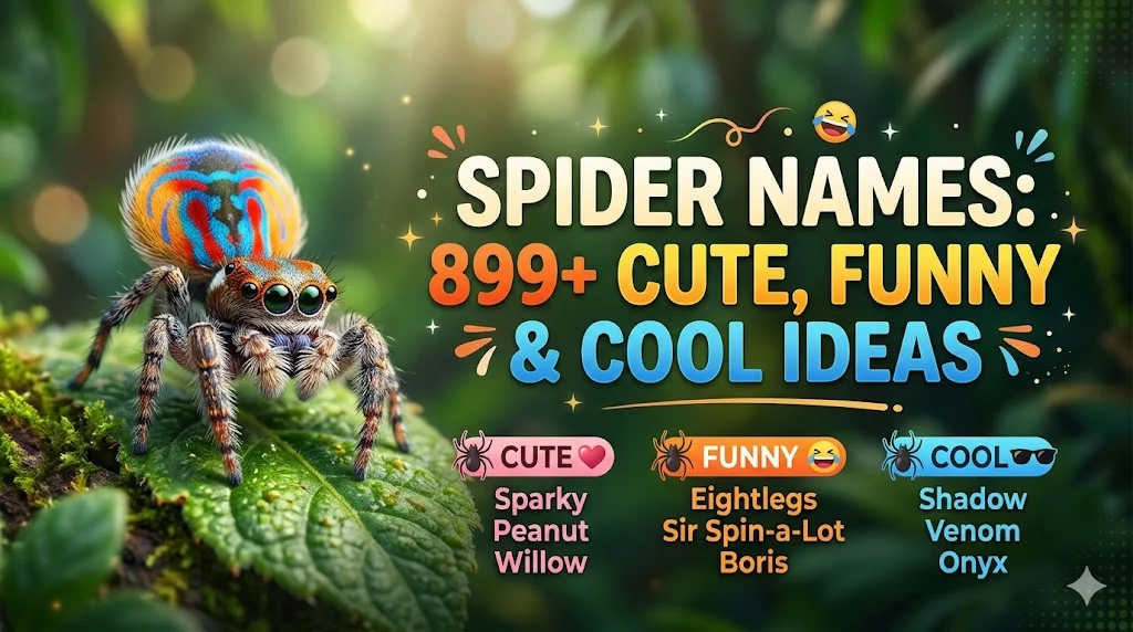 🕷️ Cute Spider Names That Melt Your Heart