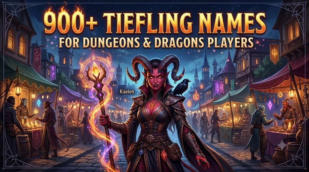 🌙 Enchanting Tiefling Names Filled With Magic and Mystery