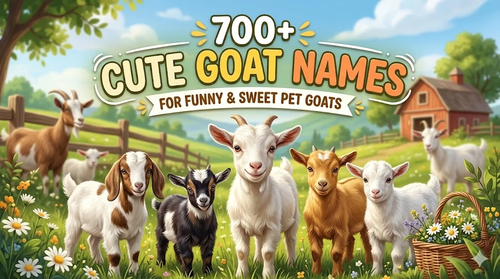 🌟 Famous Cute Goat Names Inspired by Pop Culture
