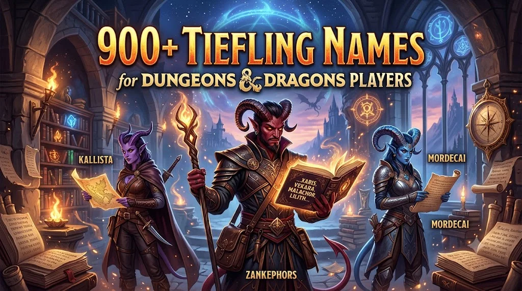 ⚔️ Fierce Tiefling Names Perfect for Fearless Warriors
