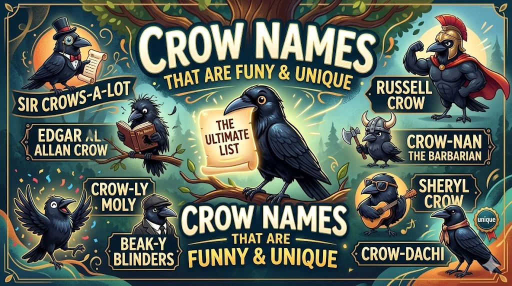 😂 Silly Crow Names That Make You Laugh Instantly