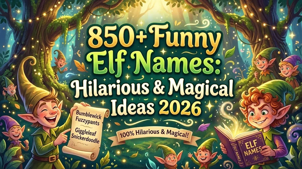 😂 Silly Elf Names That Make You Laugh Instantly